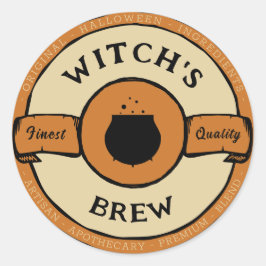 Adesivo hambúrgueres de bruxas de halloween