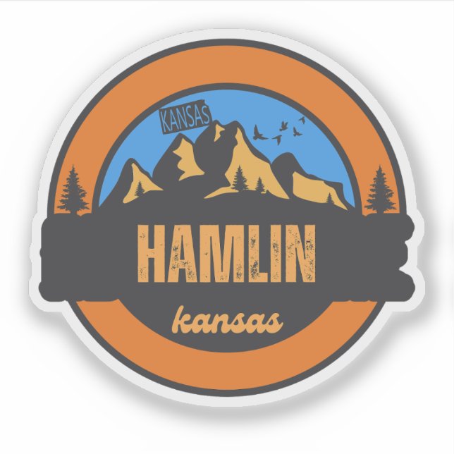 Adesivo Hamlin, Kansas (Frente)