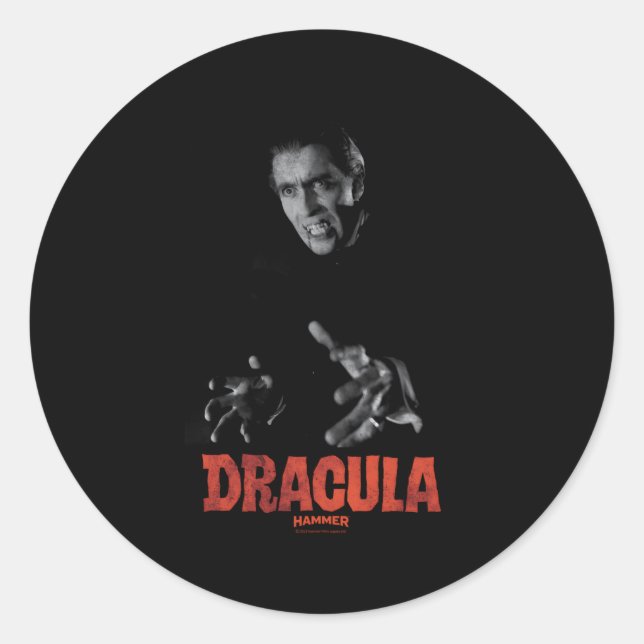 Adesivo Hammer House Of Horror Christopher Lee Dracula (Frente)