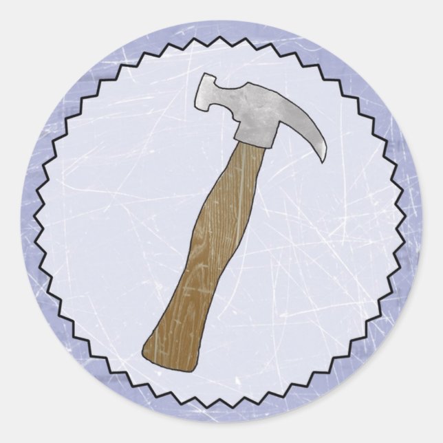 Adesivo Hammer Sticker - Partido Construção/Construtor (Frente)