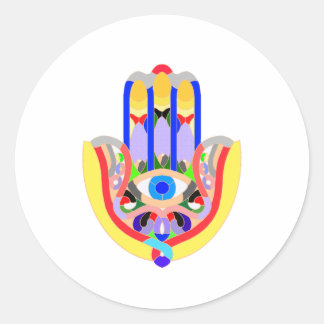 Adesivo Hamsa - muito colorido