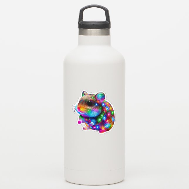 Adesivo Hamster brilhante (Garrafa d'água)