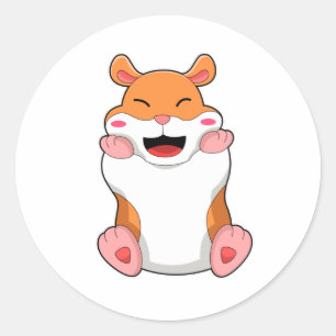 Adesivo Hamster com bochechas vermelhas