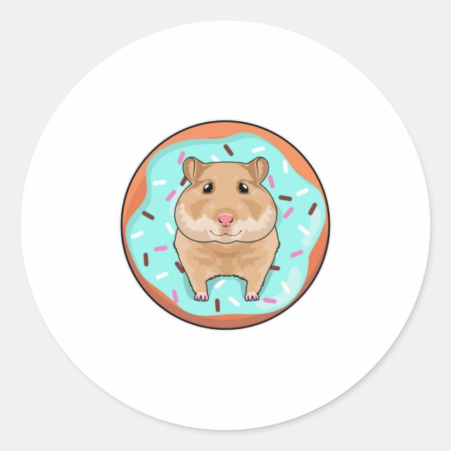 Adesivo Hamster com Rosquinha (Frente)