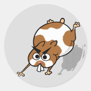 ADESIVO HAMSTER ENGRAÇADO EM BOLAS DE HAMSTER