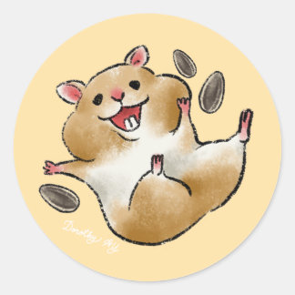 Adesivo Hamster Feliz