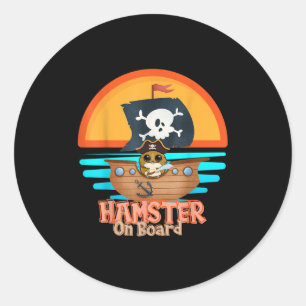 Adesivo Hamster No Conselho Pirata Engraçado Eu Adoro Hams