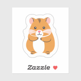 Adesivo Hamster | Pet Brown Fofo Desenhado à Mão