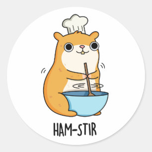 Adesivo Hamstir Cute Chef Hamster Pun