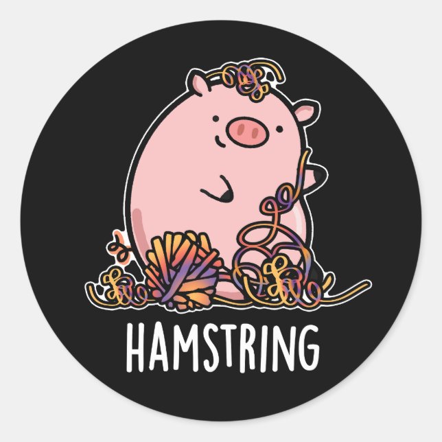 Adesivo Hamstring Funny Pig Dark BG (Frente)