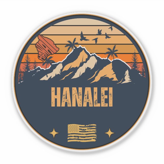 Adesivo Hanalei, Havaí (Frente)