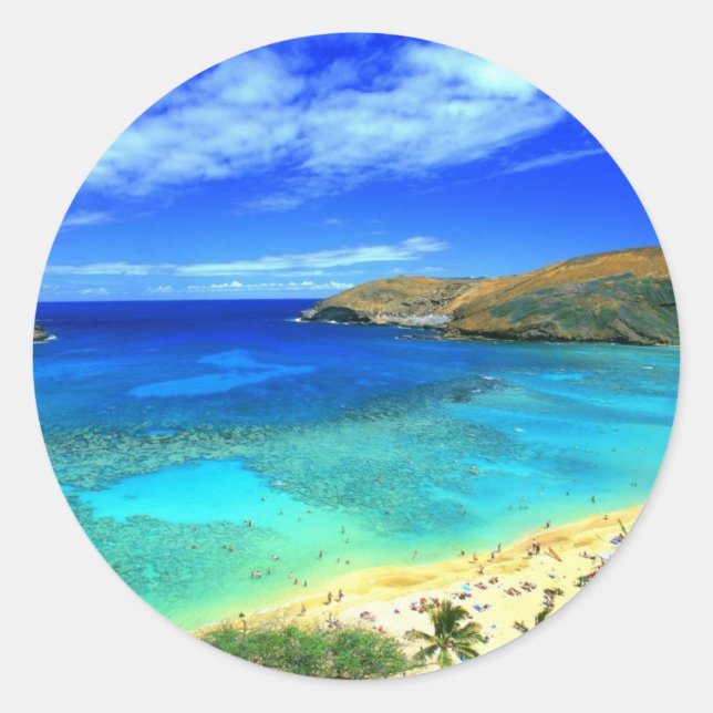 Adesivo Hanauma Bay Beach Aloha! (Frente)