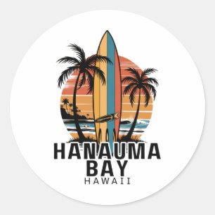 Adesivo Hanauma Y Havaí Surfando Surfista 