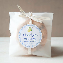 Adesivo Hand-drawn Dolce Vita Lemon Bridal Shower Favor