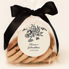 Adesivo Hand Drawn Doodles Floral Wedding