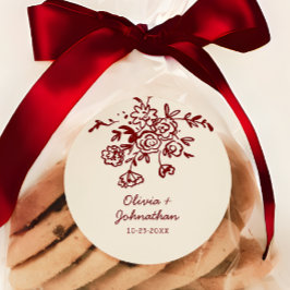 Adesivo Hand Drawn Doodles Floral Wedding