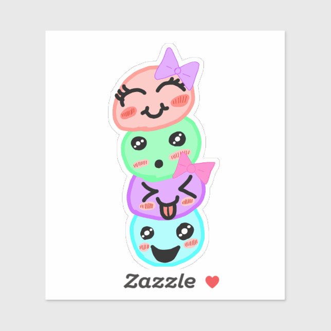 Adesivo Hand-drawn, Sibling Joy, Emotion Stack, Kids Art,  (Folha)