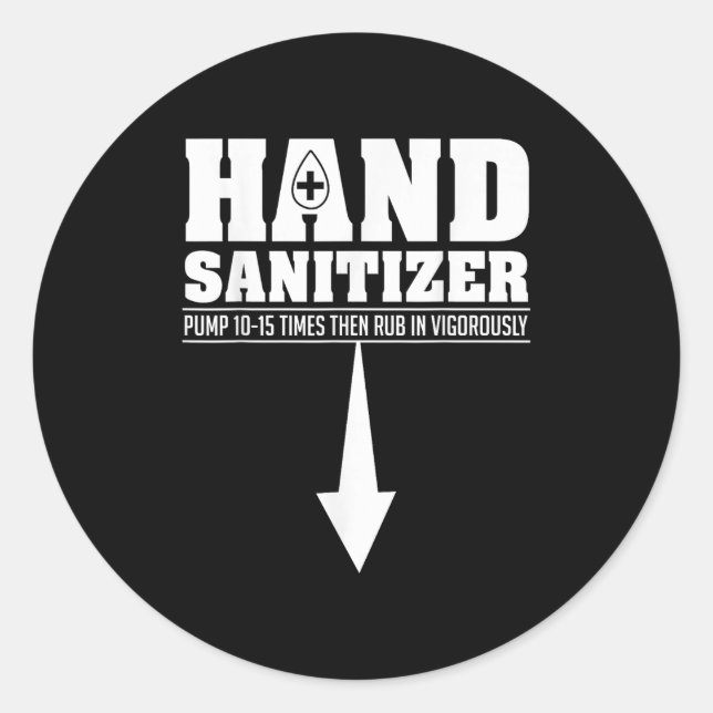 Adesivo Hand Sanitizer Funny Sarcastic Adult Humor Dirty J (Frente)
