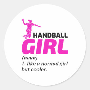 Adesivo Handball Girl Engraçado