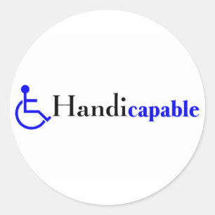 Adesivo Handicapable (cadeira de rodas)