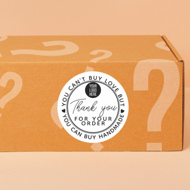 Adesivo Handmade can't buy Love happiness mail business (Criador carregado)