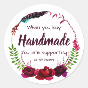 Adesivo Handmade com amor