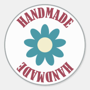 Adesivo Handmade com uma flor