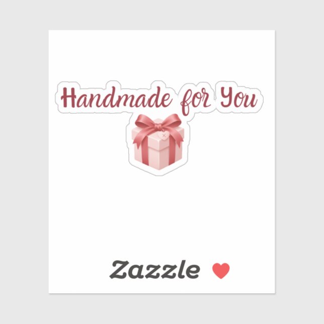 Adesivo Handmade for You Sticker | Cute Gift Packaging Lab (Folha)