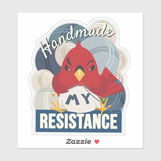 Adesivo Handmade is My Resistance-Blue Contour sticker (Folha)