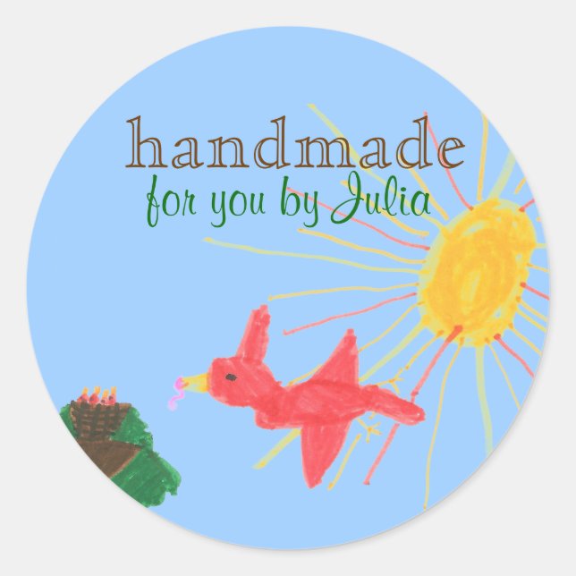Adesivo "Handmade" label (Frente)