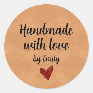 Adesivo Handmade With Love Small Business Packaging