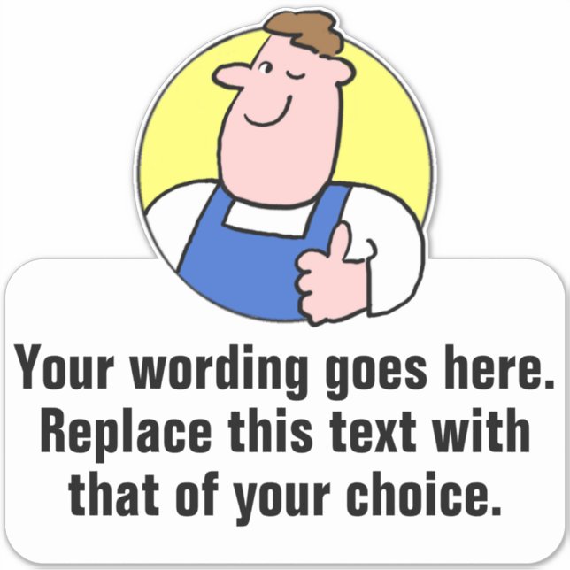 Adesivo Handyman ou Laborer Promocional (Frente)