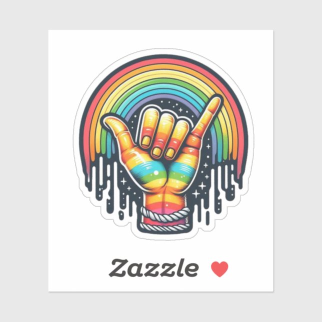 Adesivo Hang Loose (Folha)