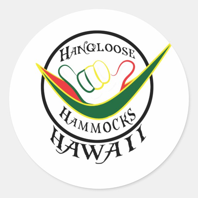 ADESIVO HANGLOOSE HAMMOCK HAWAII- SACARINHADORES SHAKA (Frente)