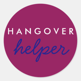 Adesivo Hangover Helper Weding Bachelorette Favor Sticker