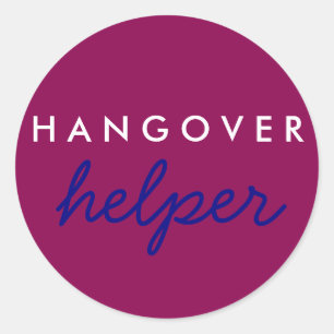 Adesivo Hangover Helper Weding Bachelorette Favor Sticker