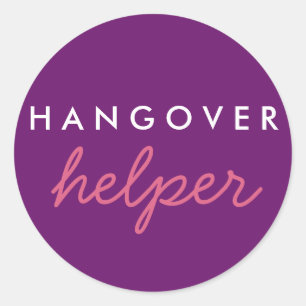 Adesivo Hangover Helper Weding Bachelorette Favor Sticker