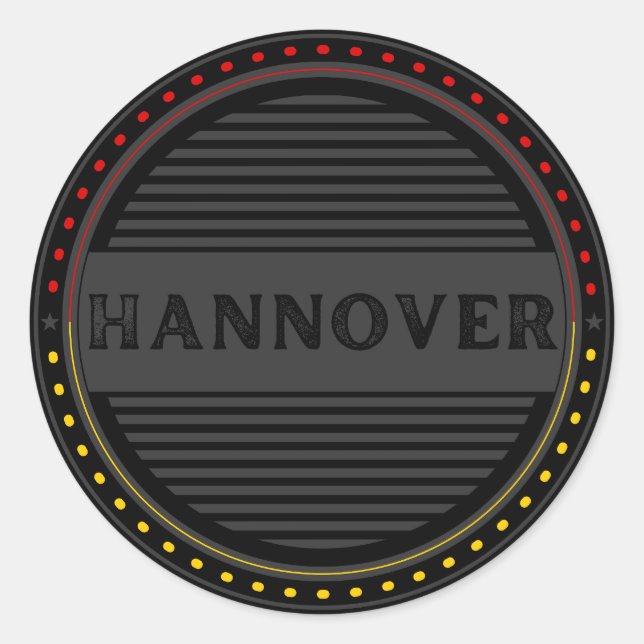 Adesivo Hannover City Pride Emblem – German Identity (Frente)