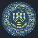 Adesivo Hannukah Menorah<br><div class="desc">Celebrar Hanukkah</div>