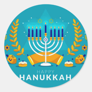 Adesivo Hannukah Menorah