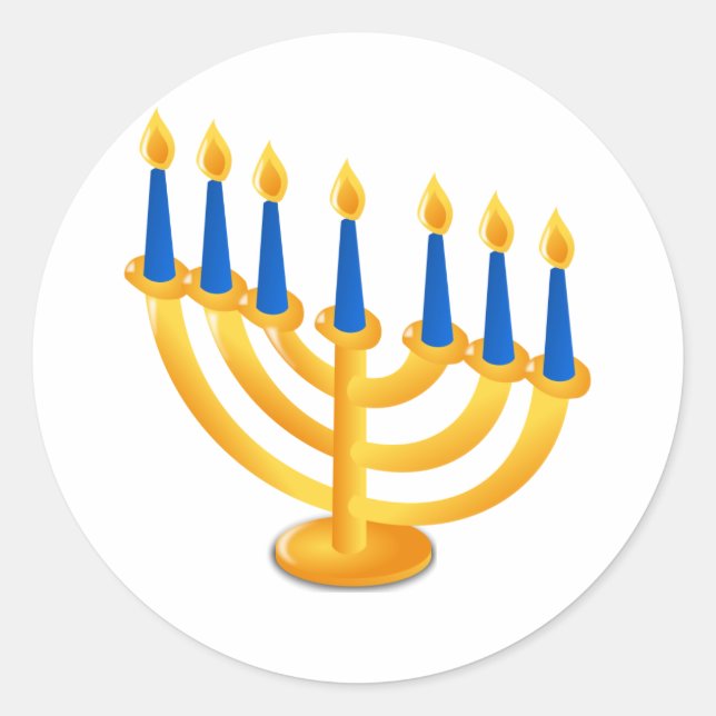 Adesivo Hannukah Menorah (Frente)