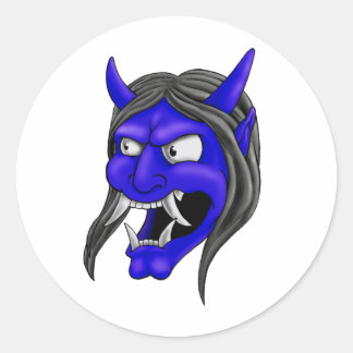 Adesivo Hannya Mask Japonês