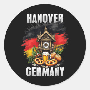 Adesivo Hanover Alemanha Souvenir Alemanha Flag Viagem