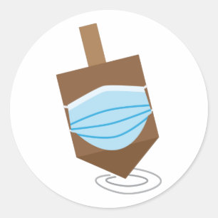 Adesivo Hanukkah 2020 - Topo giratório com máscara