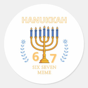 Adesivo Hanukkah 67 Seis Sete Meme