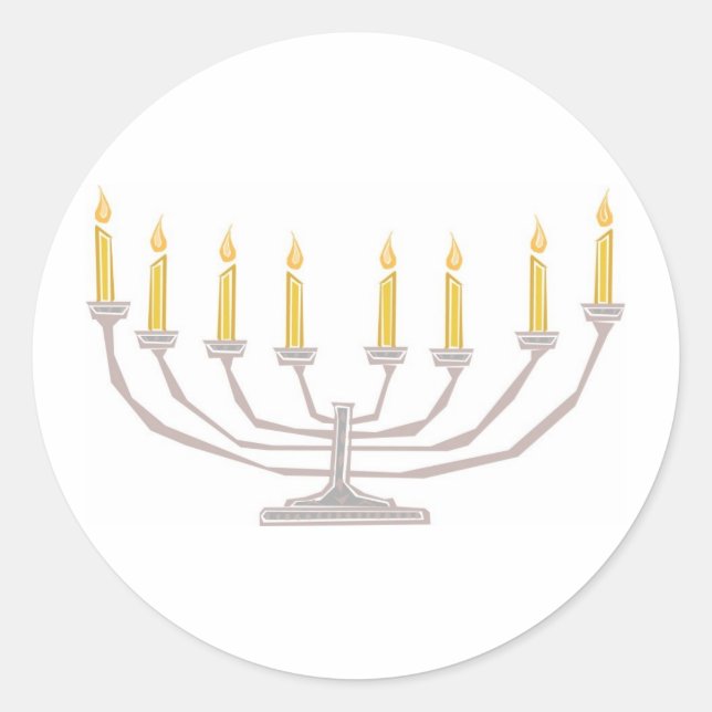 Adesivo Hanukkah Candles (Frente)
