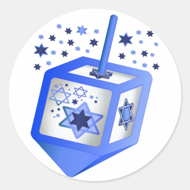 Adesivo Hanukkah Dreidel Sticker (Frente)