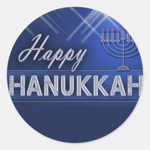 Adesivo Hanukkah feliz