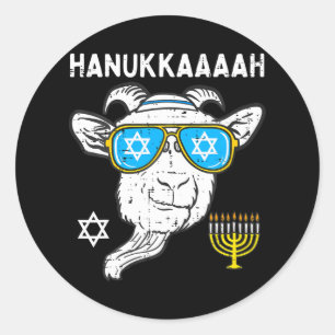 Adesivo Hanukkah Goat Chanukah, fazendeiro judeu de Fazend