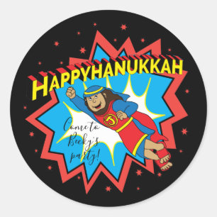 Adesivo Hanukkah Judah Maccabee Chanukah Round